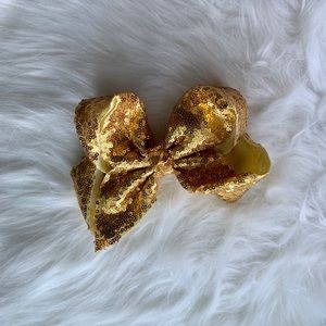 Gold Sequin JoJo bow